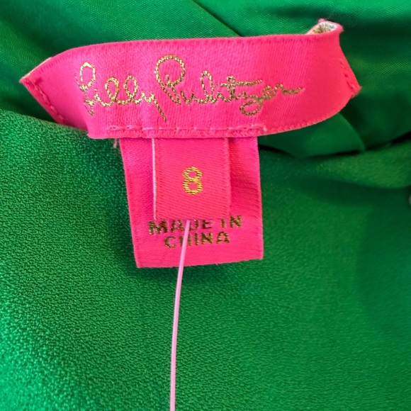 Lily Pulitzer Lyra in Fern Gully Green One-Shoulder Jumpsuit - Picture 7 of 8